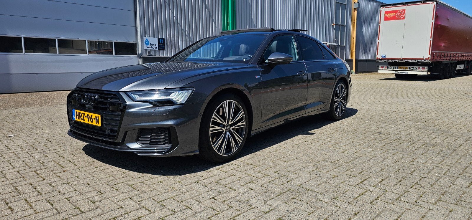 Audi A6 50 Tfsi e Quattro 299pk S Tronic 2022 DaytonaGrey, Auto's, Audi, Automaat, Plug-in hybride, Vierwielaandrijving, 1985 kg