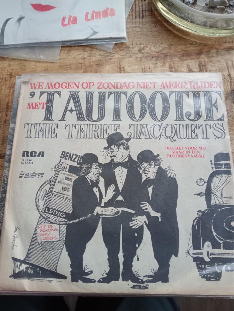 The three Jacquets - t autootje, Ophalen of Verzenden, Zo goed als nieuw, Overige formaten, Levenslied of Smartlap