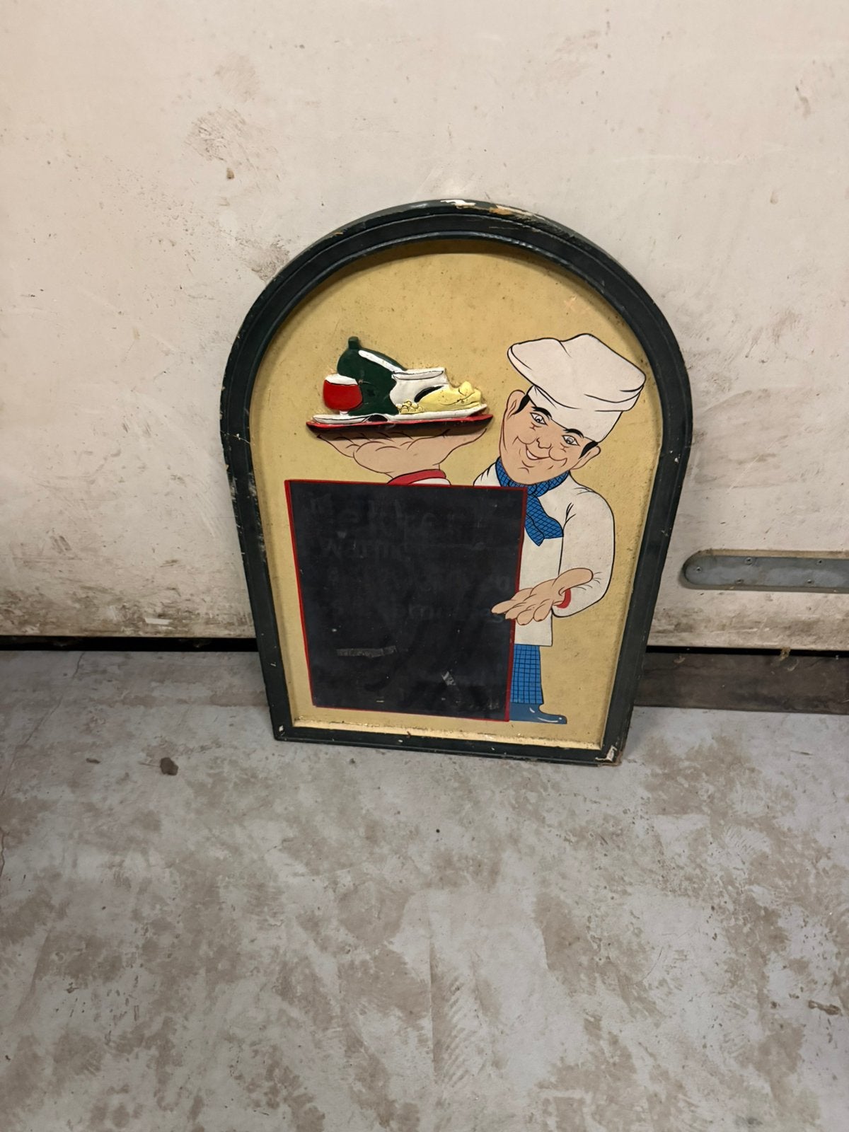 Leuk oud  vintage retro menu bord, Ophalen, Zo goed als nieuw