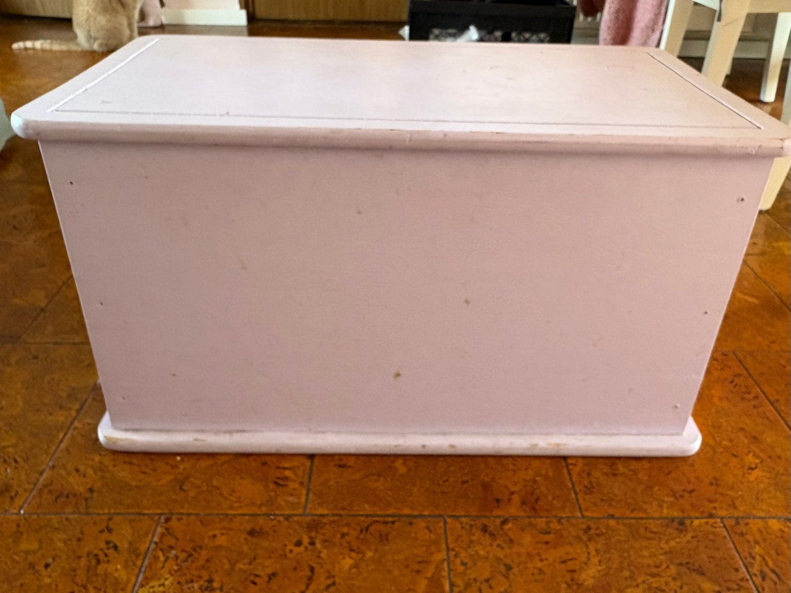 Dekenkist lichtpaars, overschilderbaar, Huis en Inrichting, Woonaccessoires | Kisten, Ophalen, Gebruikt, 5 – 50, 50 tot 75 cm