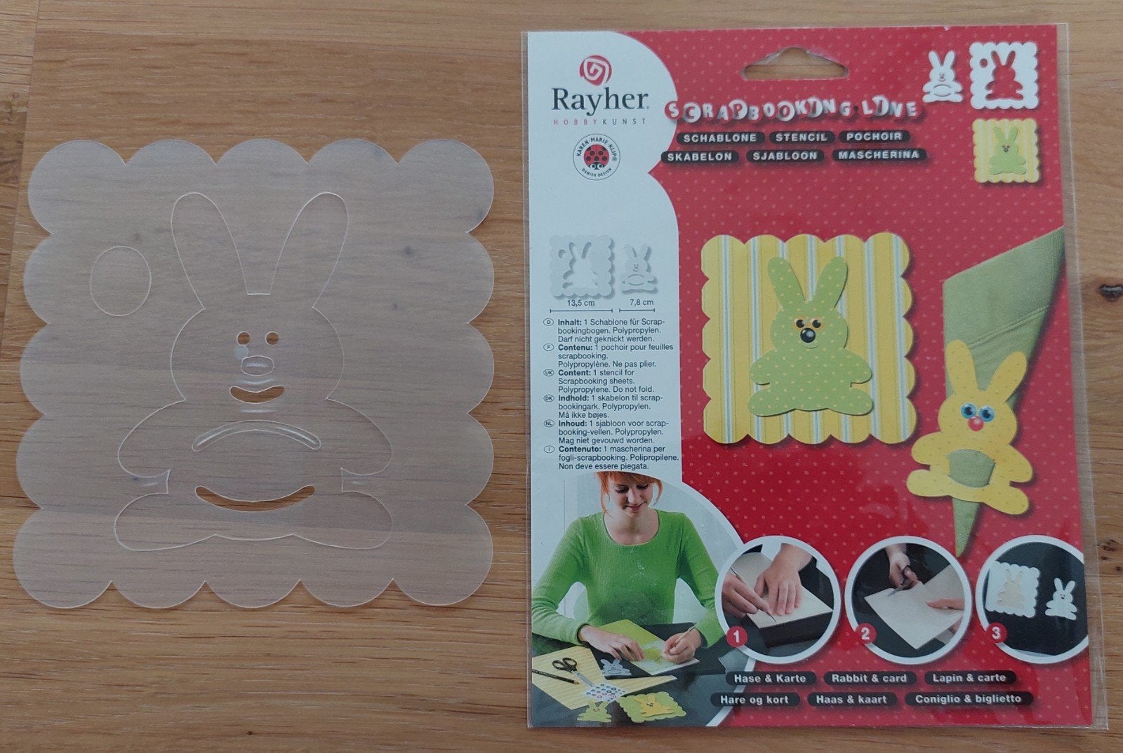 Rayher sjabloon voor scrapbooking - Haas, Ophalen of Verzenden, Nieuw, Frame of Mal