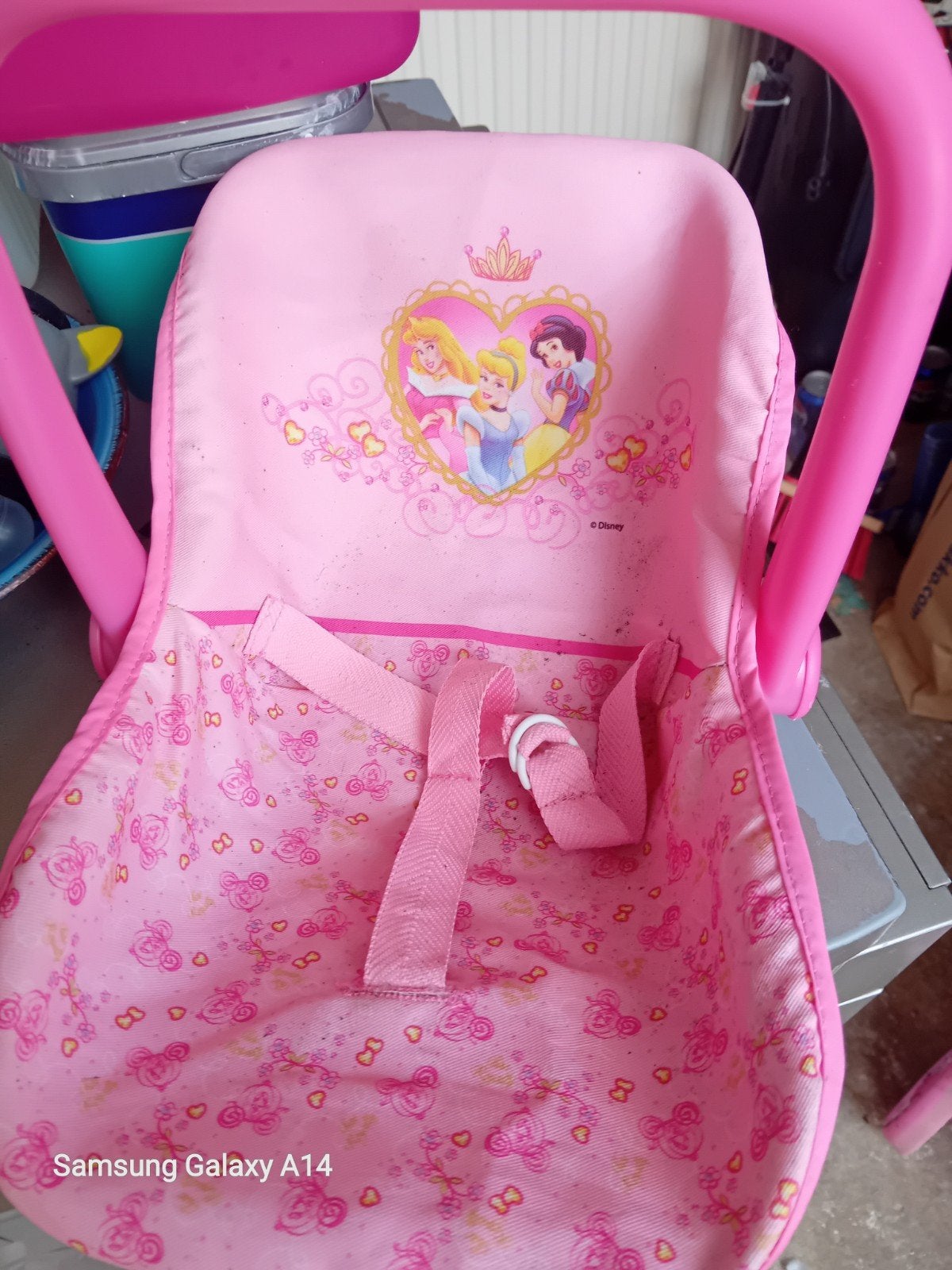 Roze poppenstoel met Disney prinsessen, Ophalen, Gebruikt, Overige typen