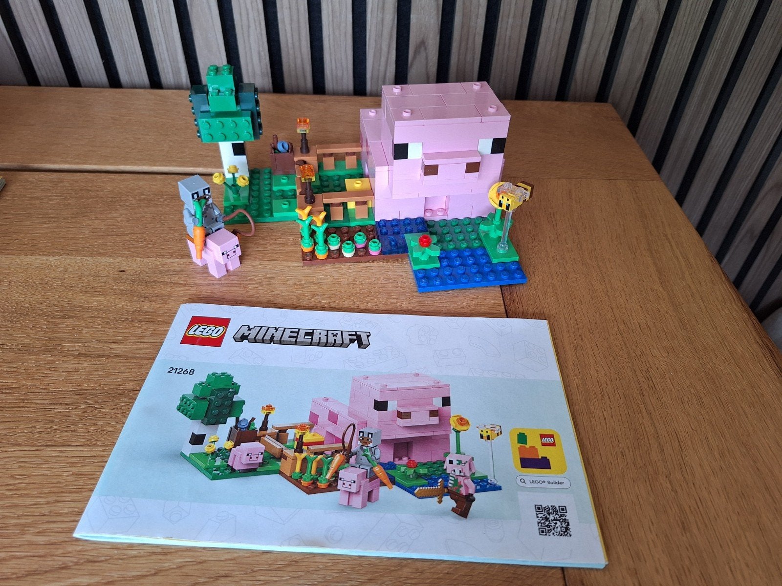 LEGO Minecraft Het Varkenshuis (21268) met handleiding, Compleet, Minecraft, Lego, Ophalen of Verzenden