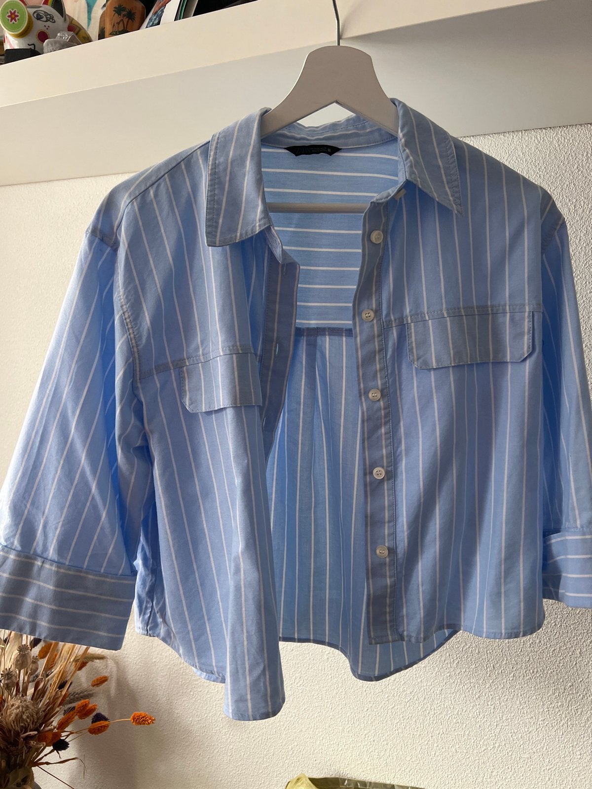 Zara gestreepte blouse maat XS, Ophalen of Verzenden, Zo goed als nieuw, Maat 34 (XS) of kleiner, Blauw