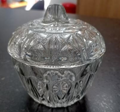 Bonbonschaaltje, glas zgan, Ophalen, Overige typen, Overige stijlen, Glas