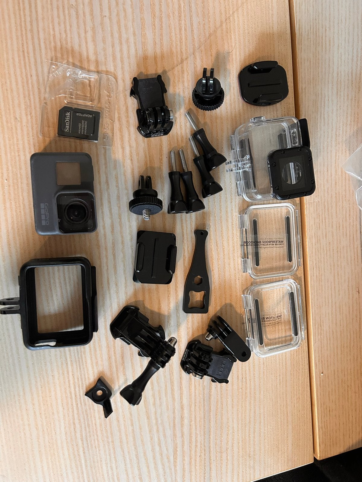 GoPro Hero 5 Black met accessoires en SD-kaart, Audio, Tv en Foto, Actiecamera's, Ophalen of Verzenden, Zo goed als nieuw, GoPro