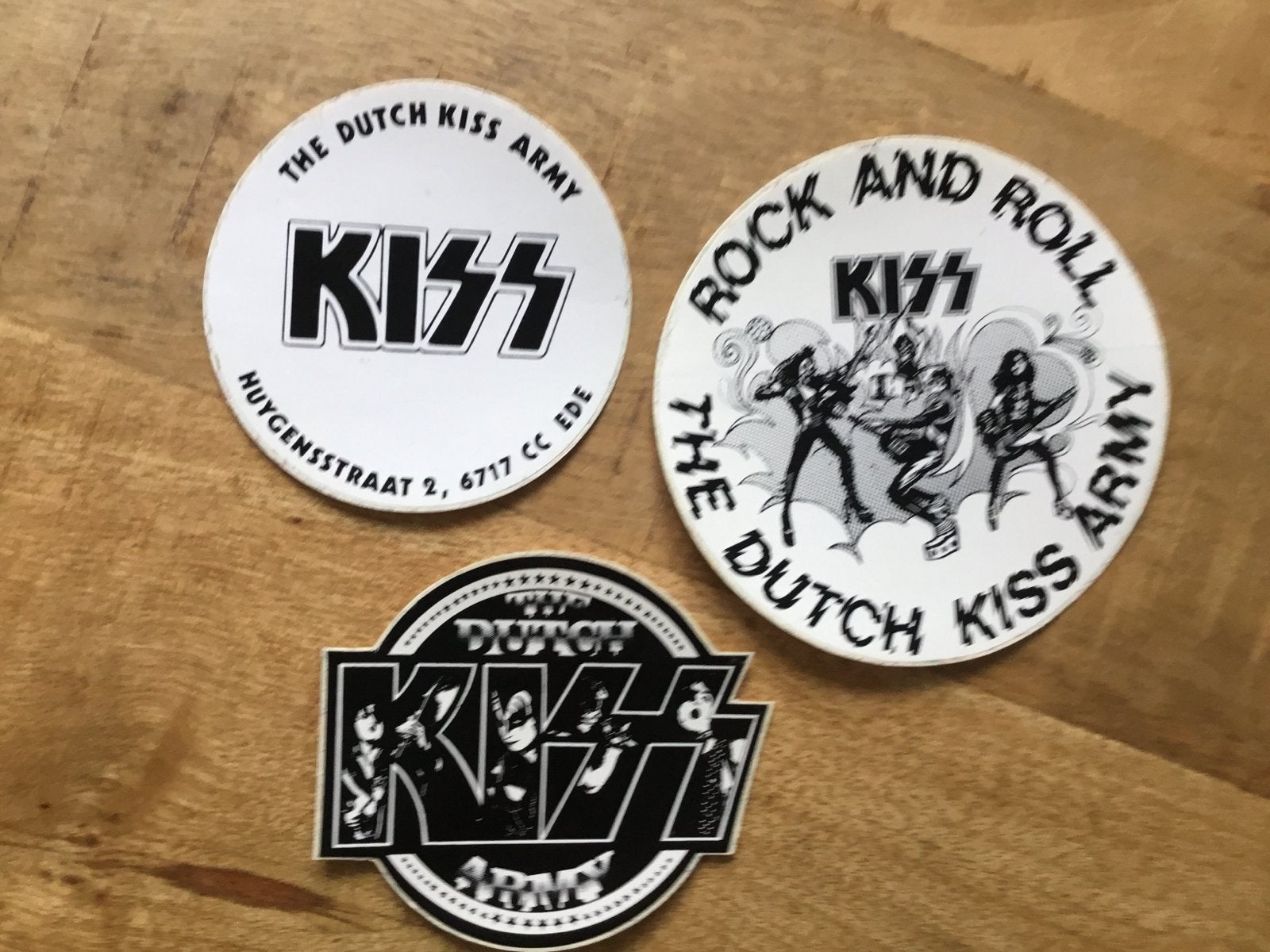 KISS Army Stickers - Set van 3, Verzamelen, Ophalen of Verzenden, Gebruikt, Merk