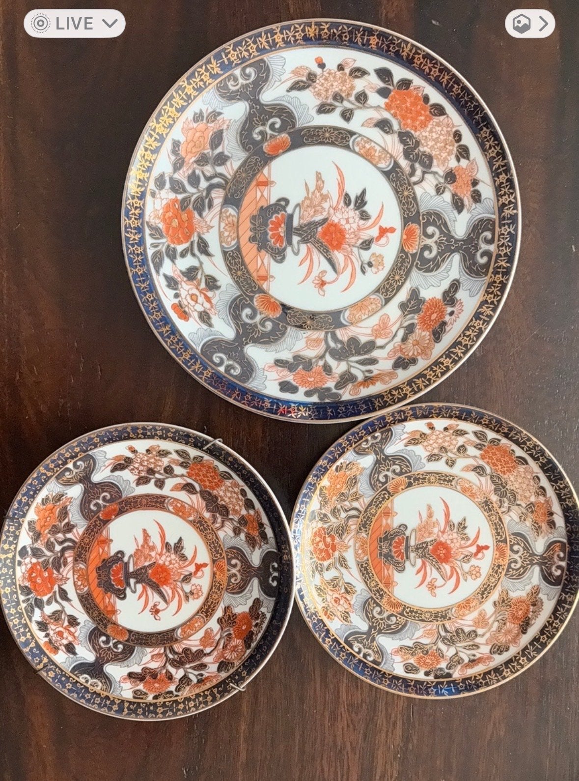 Set van 3 Imari Japanse decoratieve borden, Antiek en Kunst, Ophalen