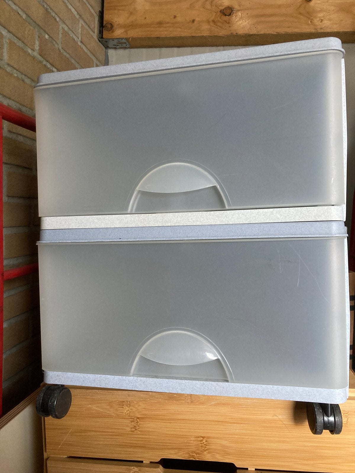 Plastic ladenkastje op wieletjes, Ophalen, Minder dan 50 cm, Zo goed als nieuw, 3 of 4 laden