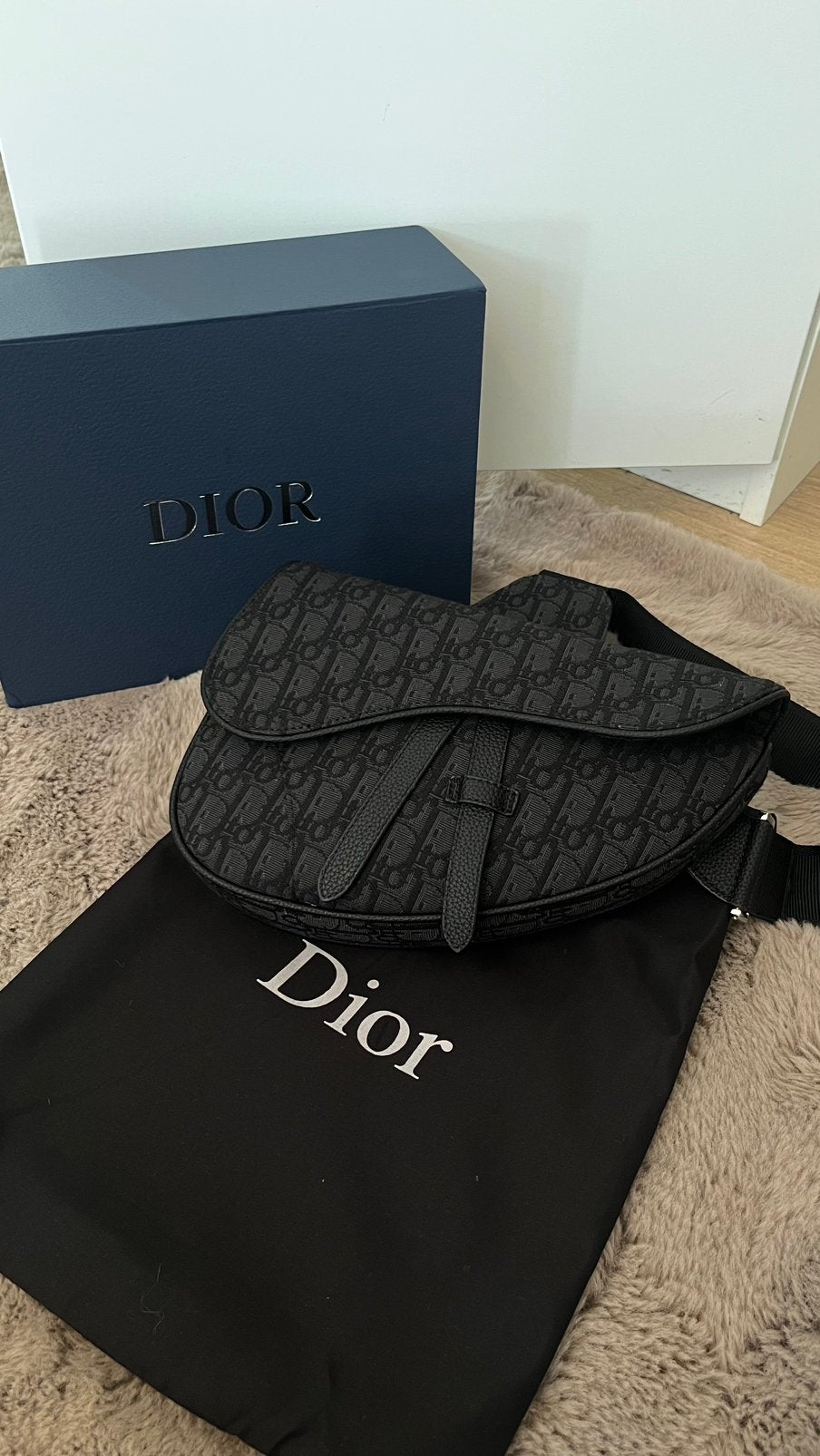 Dior Saddlebag Zwart, Sieraden, Tassen en Uiterlijk, Tassen | Schoudertassen, Ophalen, Nieuw, Zwart