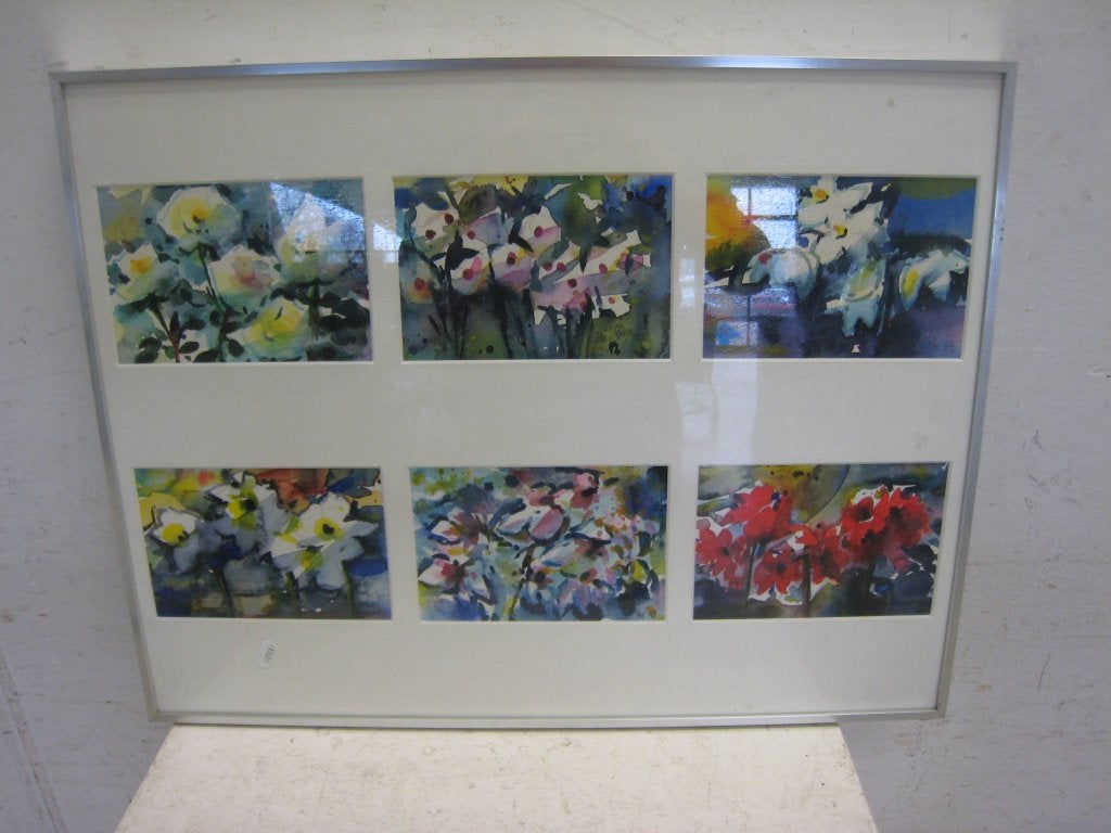 Aquarellen van Pieter Briels, bloemen, 50x65, Antiek en Kunst