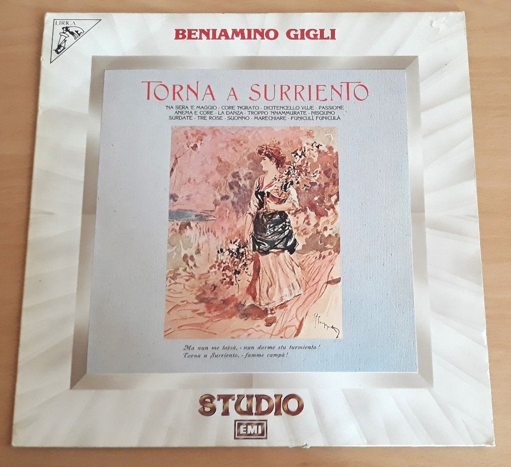 Beniamino Gigli ‎– Torna a Surriento, LP, Opera of Operette, Ophalen of Verzenden, Zo goed als nieuw