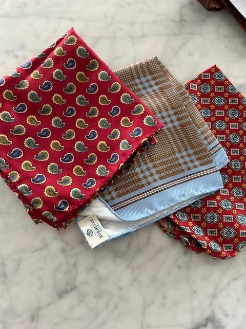 3 sjaals pure silk, Verzenden, Zo goed als nieuw