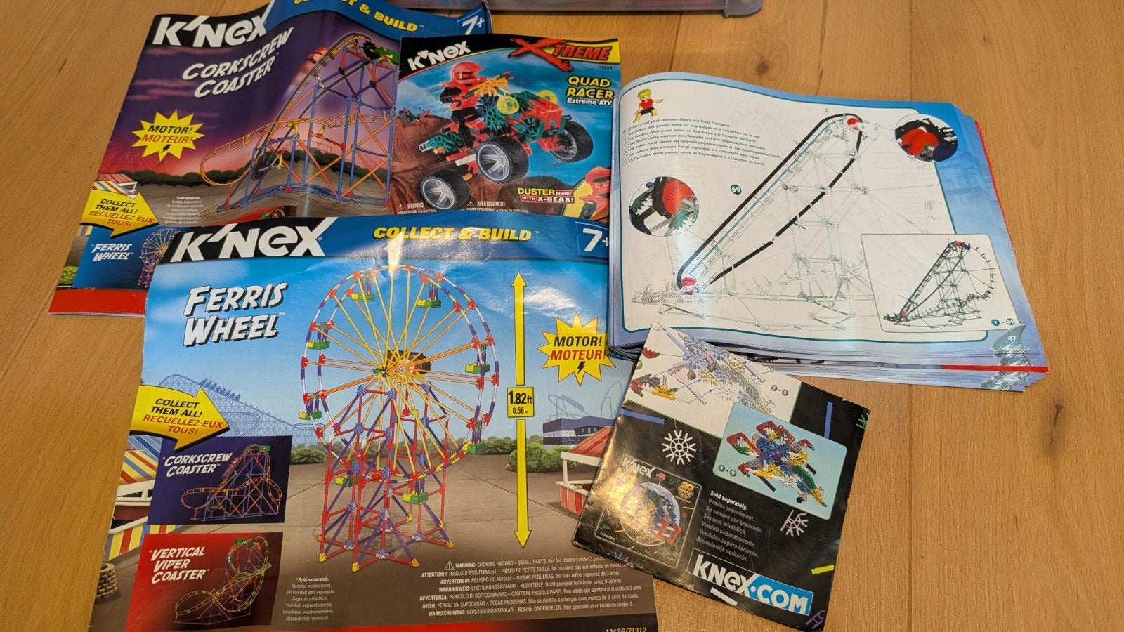 Diverse K'nex sets met instructies (5 sets), Ophalen, Gebruikt, K'nex