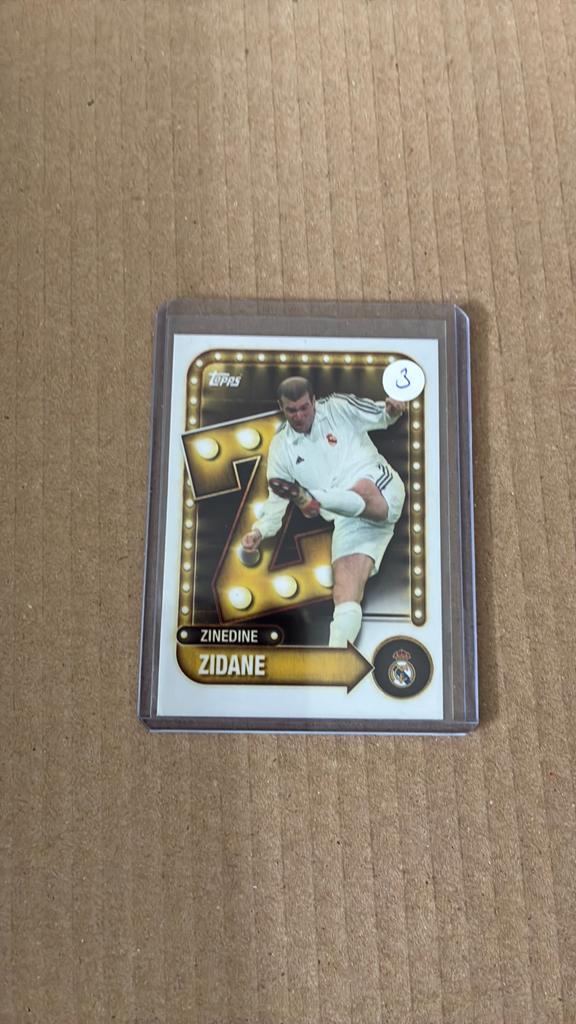 Topps card real madrid zinedine zidane, Ophalen of Verzenden, Zo goed als nieuw, Plaatje