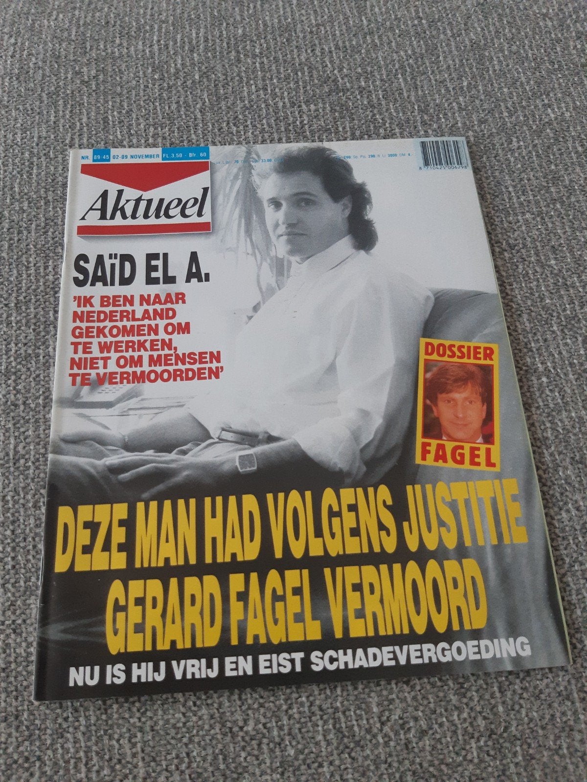 45.Aktueel 1989. Gerard Fagel. Said El A. Mike Mora. Hans va, Ophalen of Verzenden, 1980 tot heden, Tijdschrift