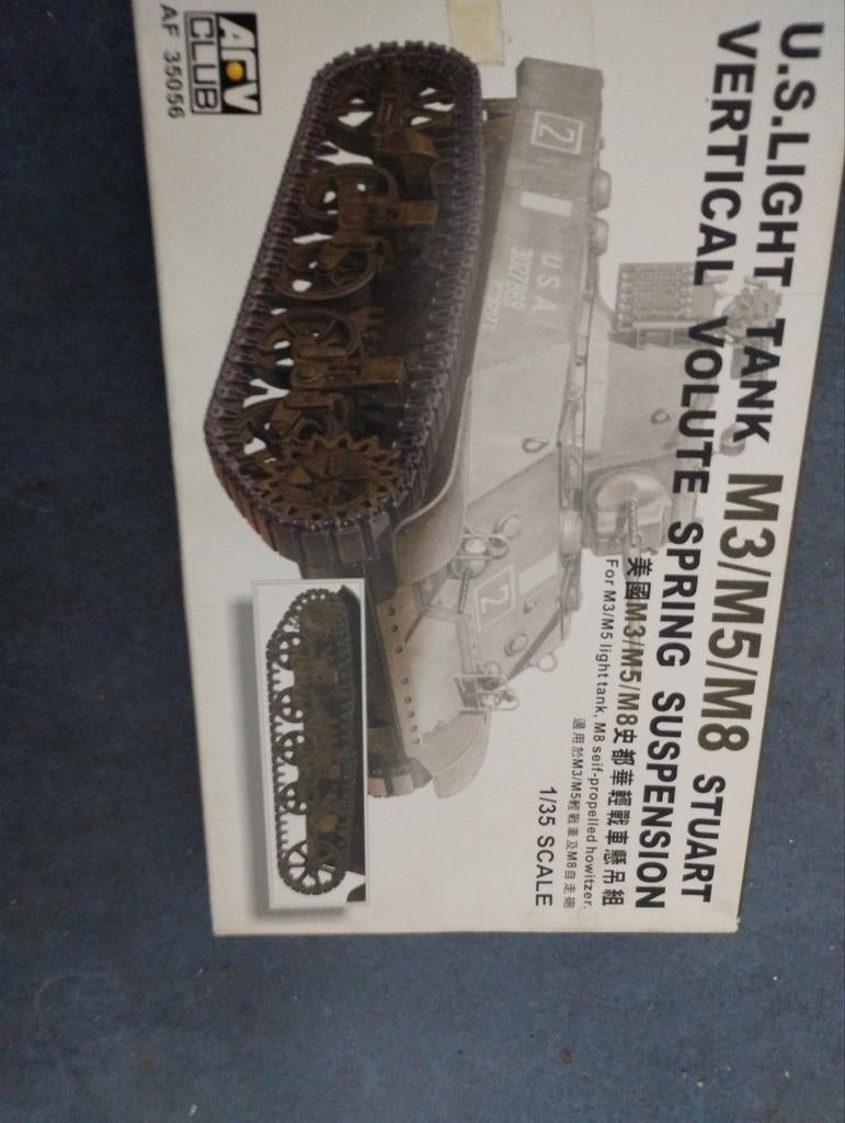 AFV Club M3/M5/M8 Stuart tank Suspension set, Ophalen of Verzenden, 1:32 tot 1:50, Tank, Overige merken