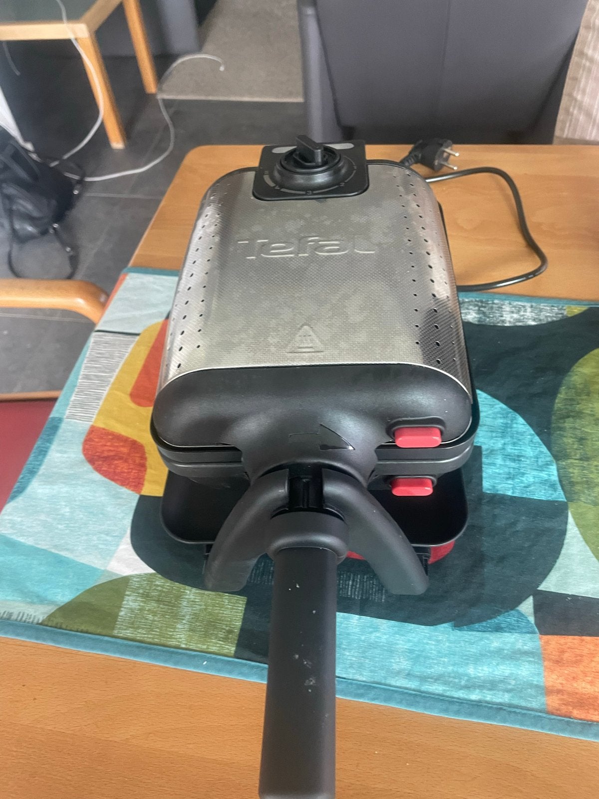 Tefal King Size Wafelijzer - Perfecte Belgische Wafels, Ophalen of Verzenden, Uitneembare platen, Zo goed als nieuw