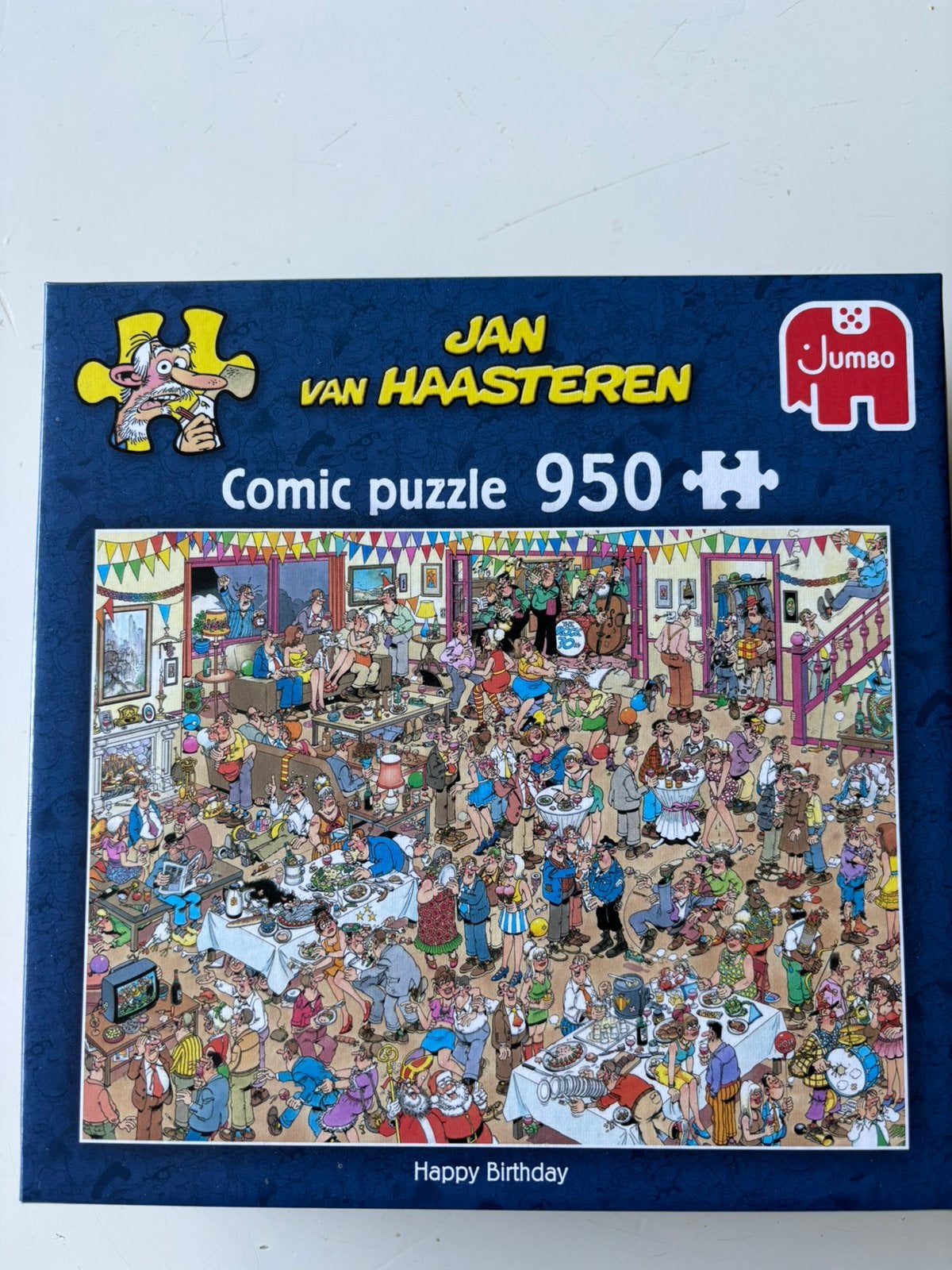 Jan van Haasteren puzzel “Happy Birthday” 950 stukjes, Hobby en Vrije tijd, Denksport en Puzzels, Ophalen, 500 t/m 1500 stukjes