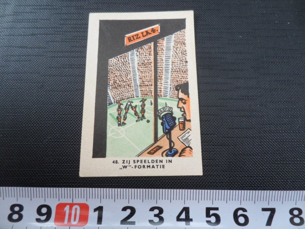 sticker plaatje strip voetbal spreekwoord RIZLA #48, Verzamelen, Ophalen of Verzenden, Zo goed als nieuw