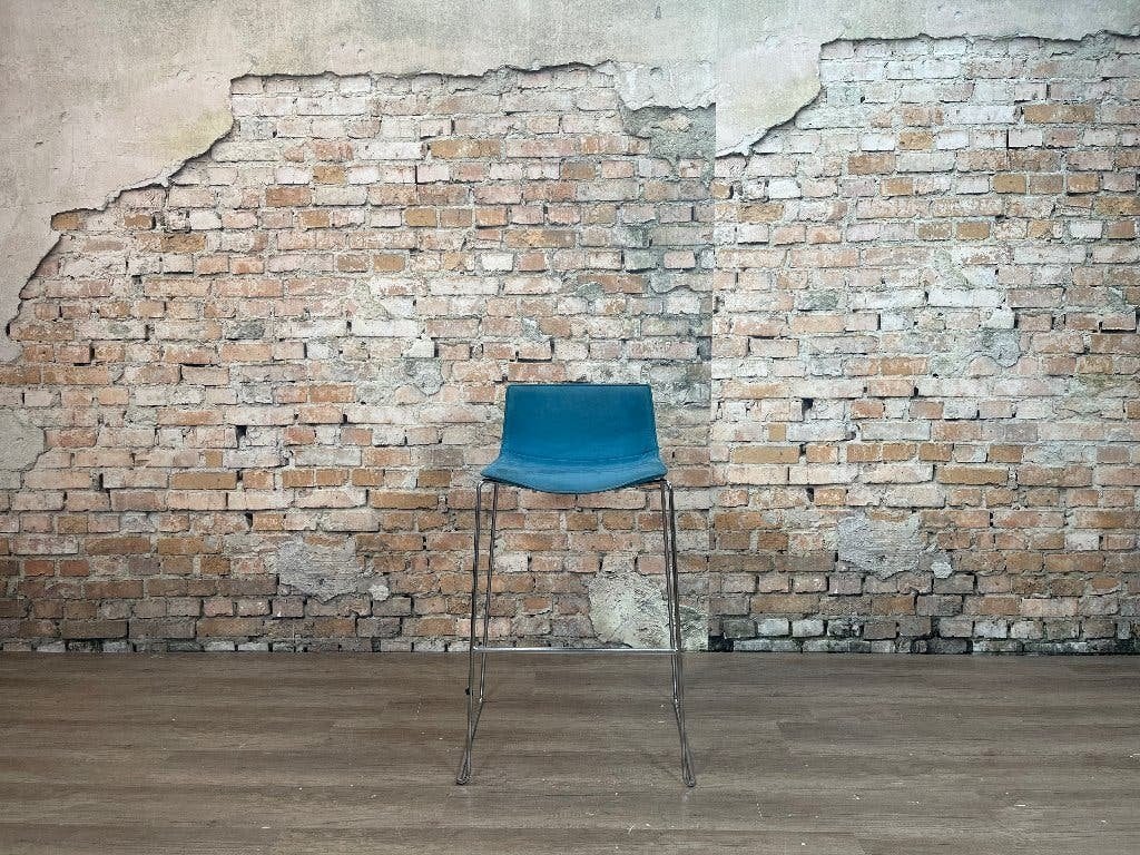 Arper Catifa 46 low barkruk – Blauw | Lievore Altherr Molina
