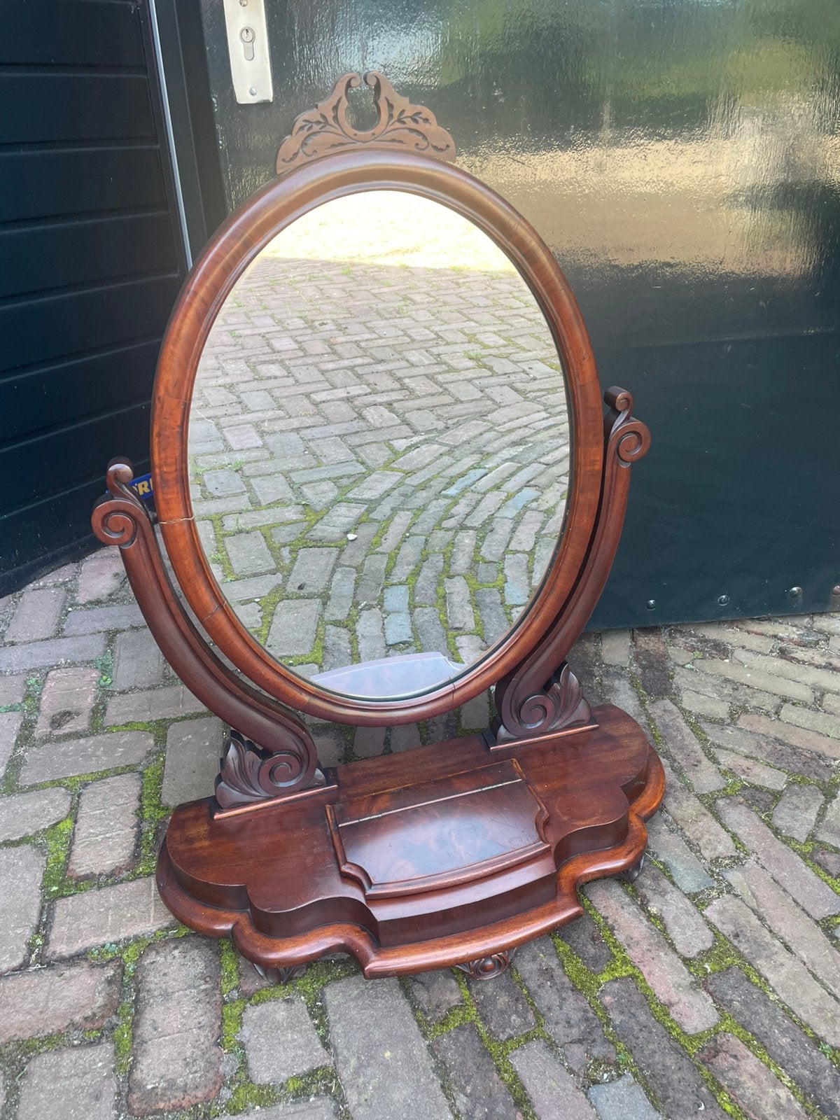 Kapspiegel, Ophalen, Rechthoekig