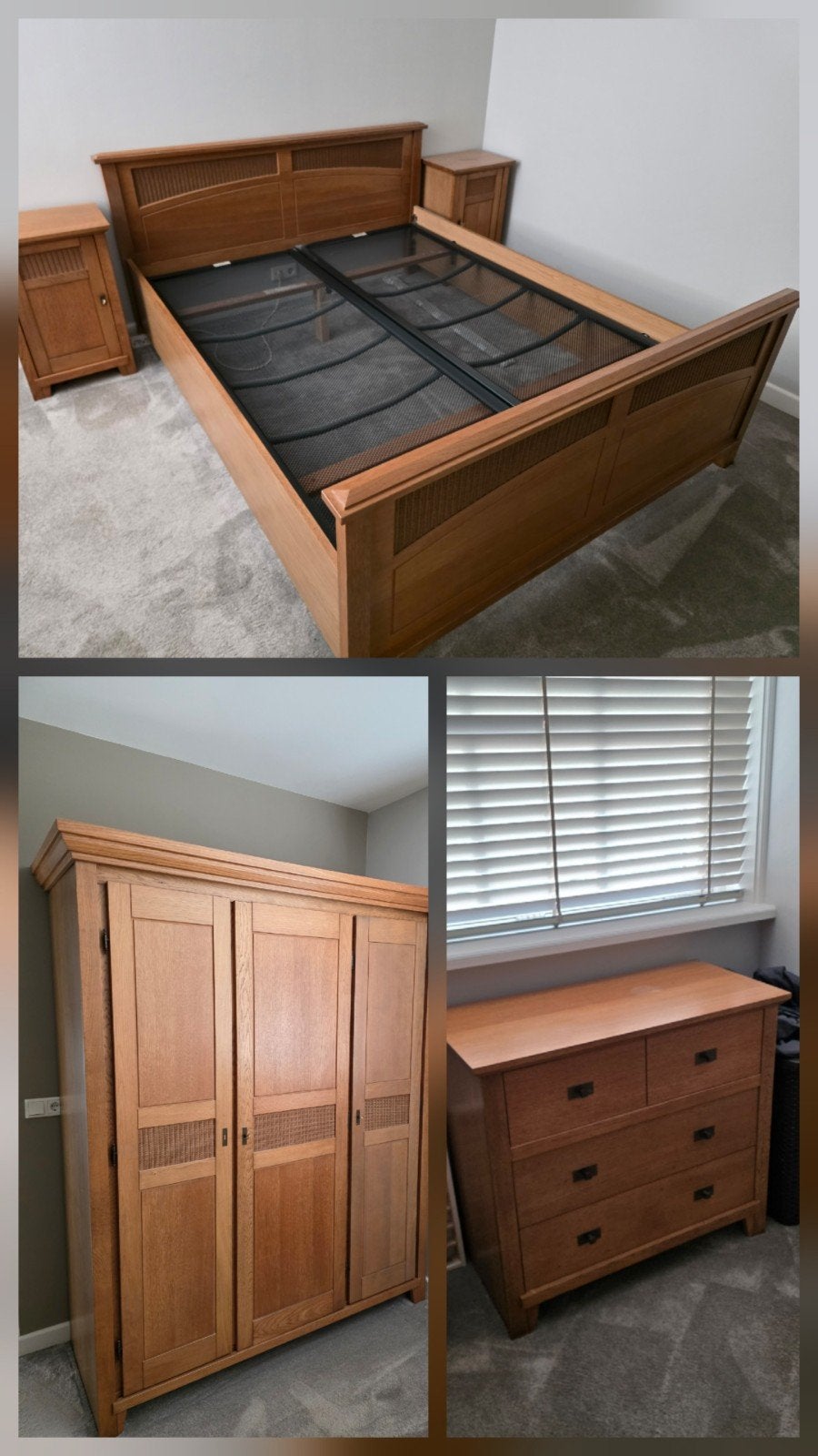 Complete slaapkamer set - Eikenhout, Huis en Inrichting, Ophalen, Gebruikt