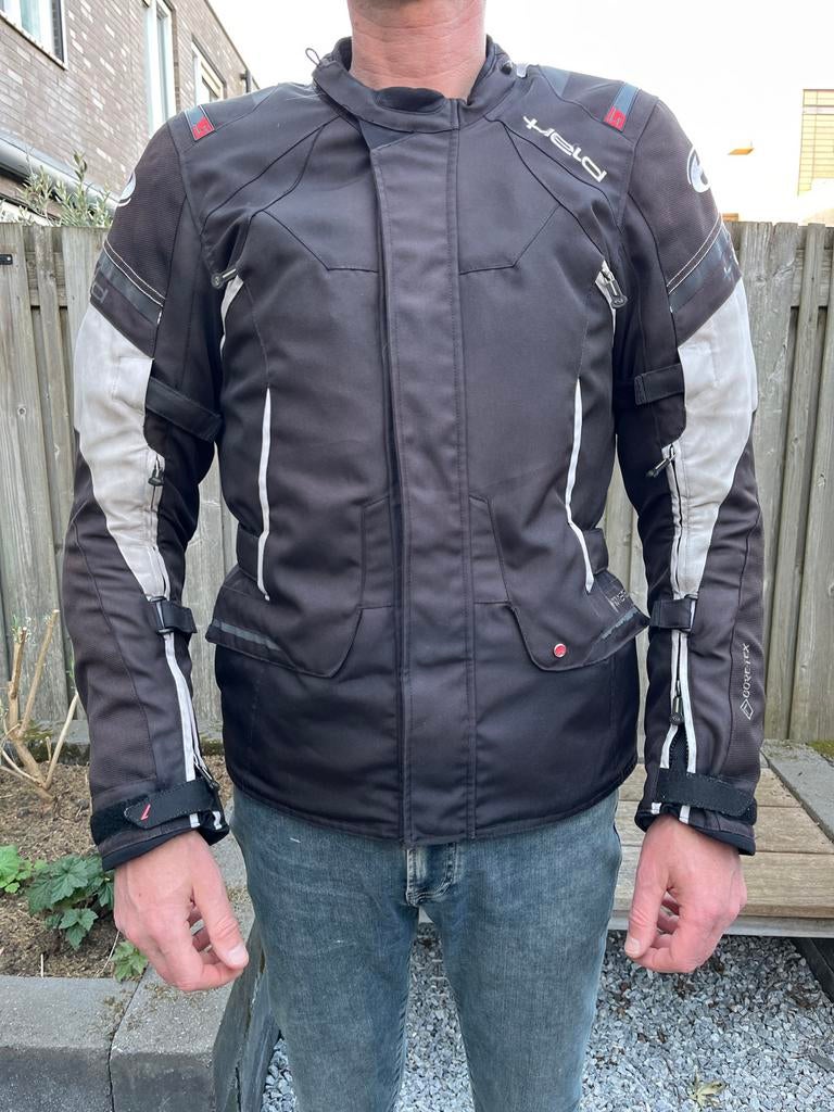 Held Gore-Tex Motorjas - Zwart/Grijs, Maat L, Held, Jas | textiel, Heren, Ophalen of Verzenden