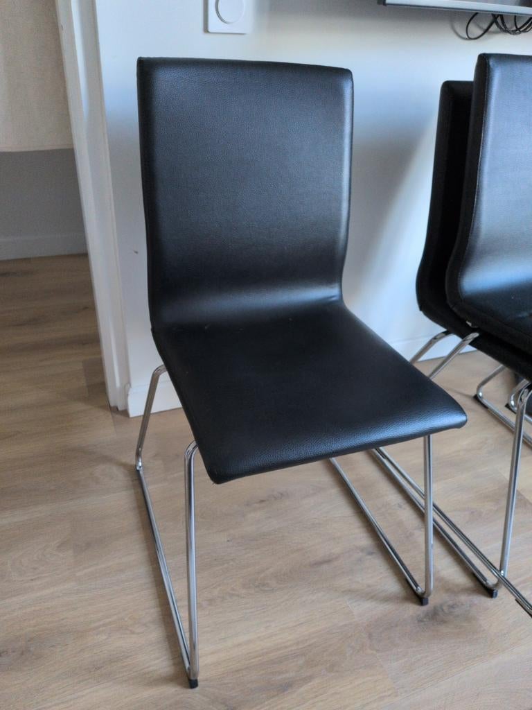 IKEA LILLÅNÄS stoelen Zwaart, Ophalen, Gebruikt, Zwart, Drie