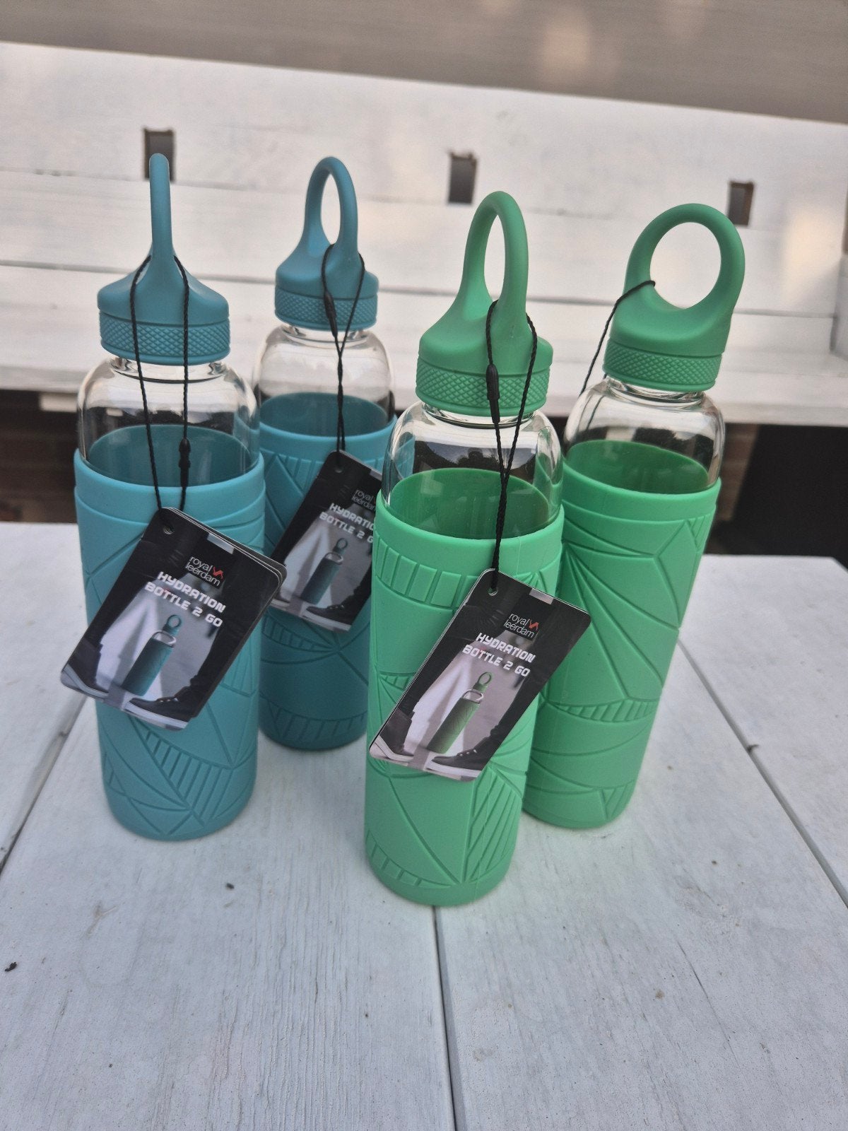 Royal Leerdam Hydration Bottle 2 Go - Glazen Drinkfles, Ophalen, Nieuw, Meerkleurig, Overige merken