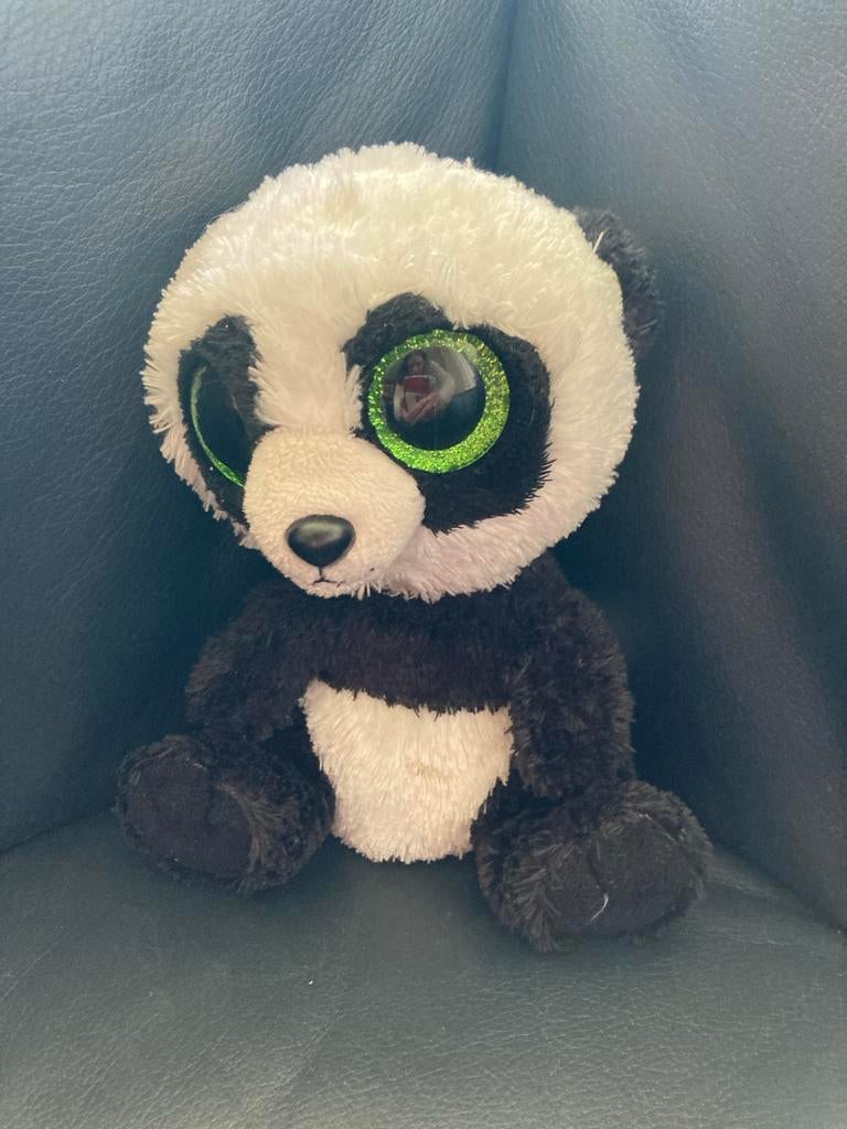 Ty Beanie Boo Panda, Kinderen en Baby's, Speelgoed | Knuffels en Pluche, Gebruikt, Overige typen, Zwart, Ophalen of Verzenden