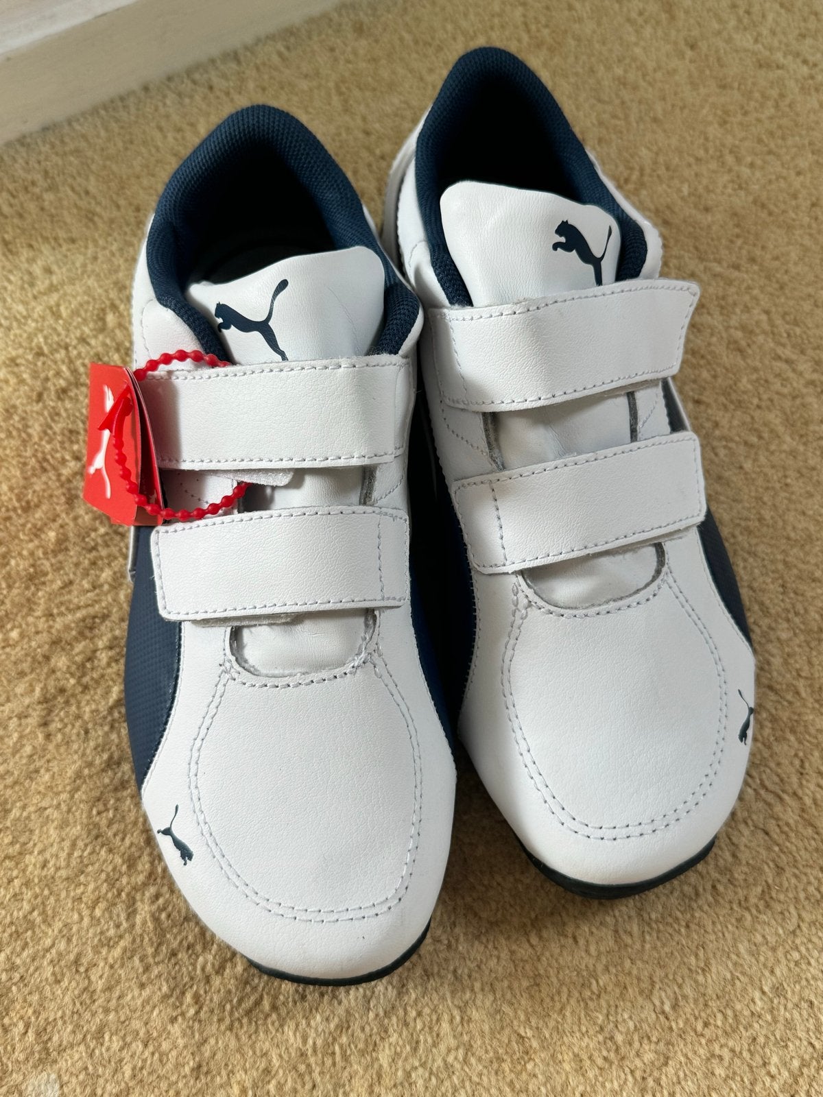 Puma Kinder-fit sneakers wit/blauw - Maat 34, Ophalen of Verzenden, Nieuw, Jongen of Meisje, Sportschoenen