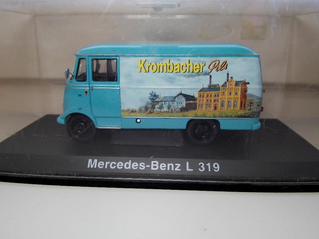 Schuco 1:43 Mercedes-Benz L 319 bestelwagen Krombacher Pils, Verzenden, Zo goed als nieuw, Auto, Schuco