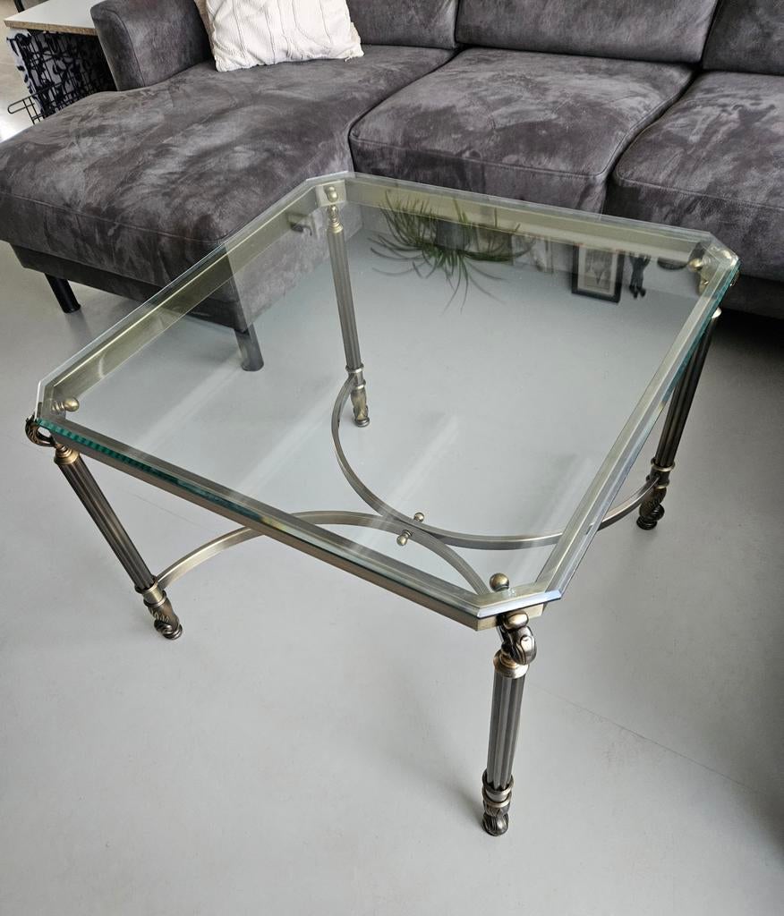 Hollywood Regency Salontafel, Huis en Inrichting, Tafels | Salontafels, Ophalen, Gebruikt, 50 tot 100 cm, 50 tot 100 cm