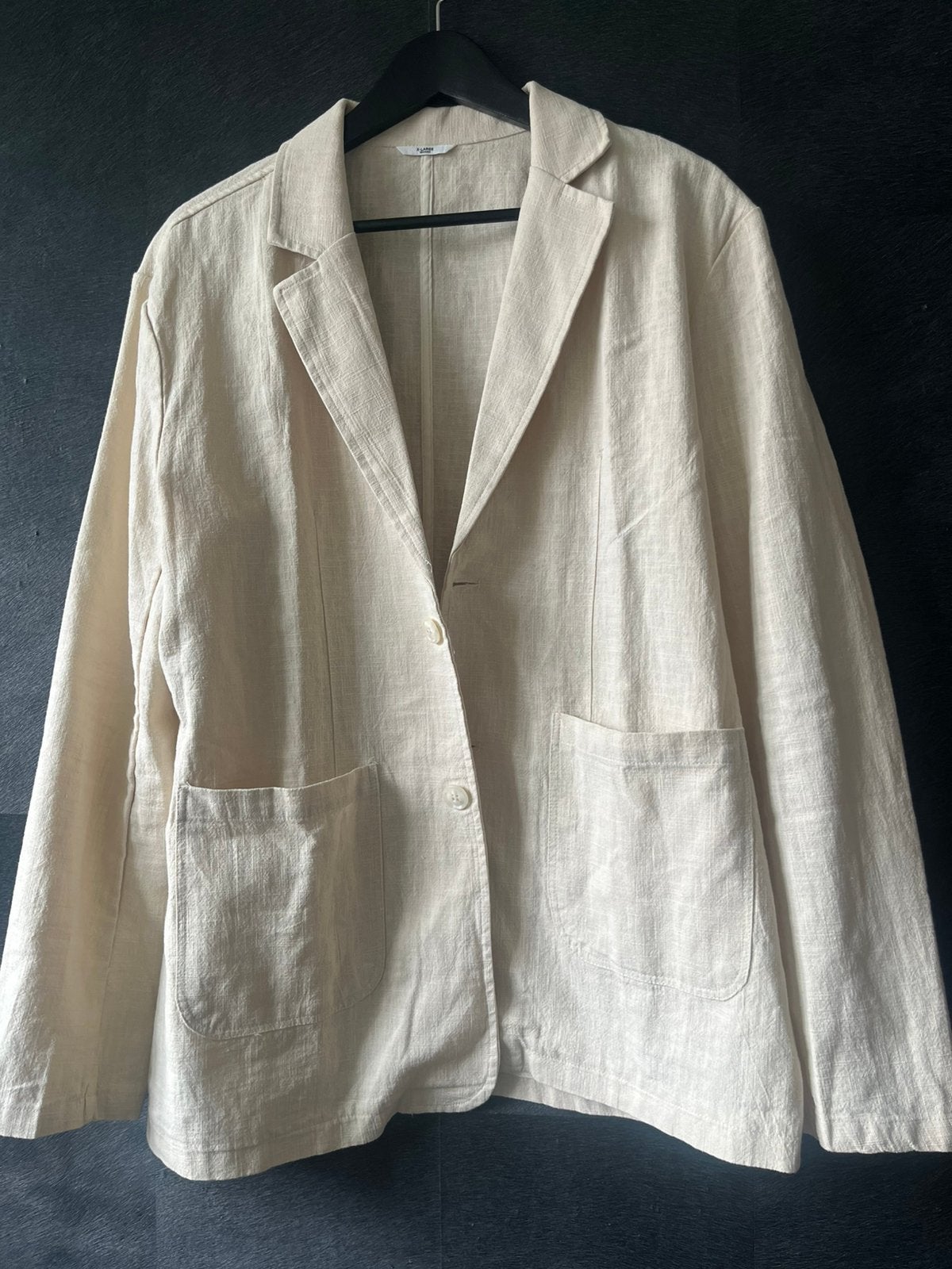 Mooie linnen Blazer, Ophalen of Verzenden, Zo goed als nieuw, Maat 52/54 (L)