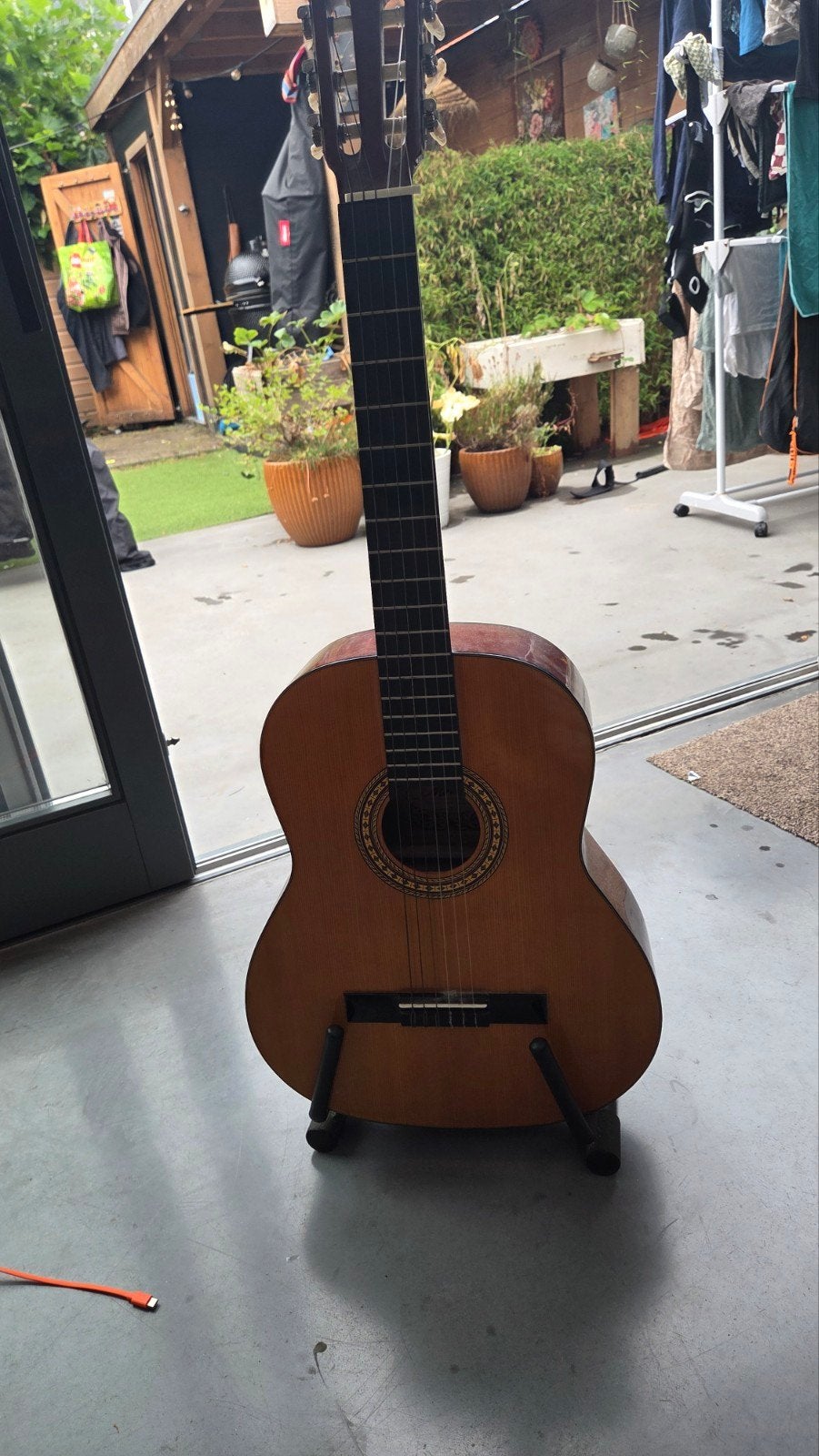Gitaar Motion – Model No. TC901 inc standaard, Ophalen, Gebruikt, Klassieke of Spaanse gitaar