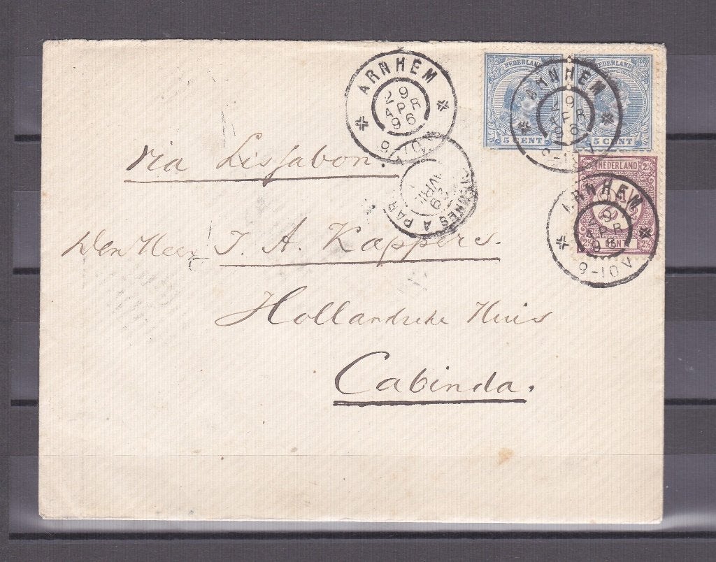 brief Nederland  1896, Ophalen of Verzenden, Envelop