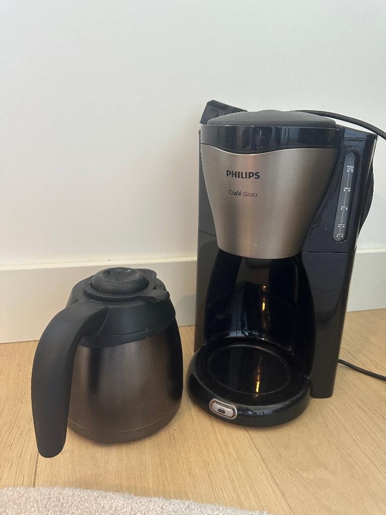 Philips Café Gaia koffiezetapparaat (thermoskan), Witgoed en Apparatuur, Koffiezetapparaten, Ophalen, Gebruikt, 10 kopjes of meer
