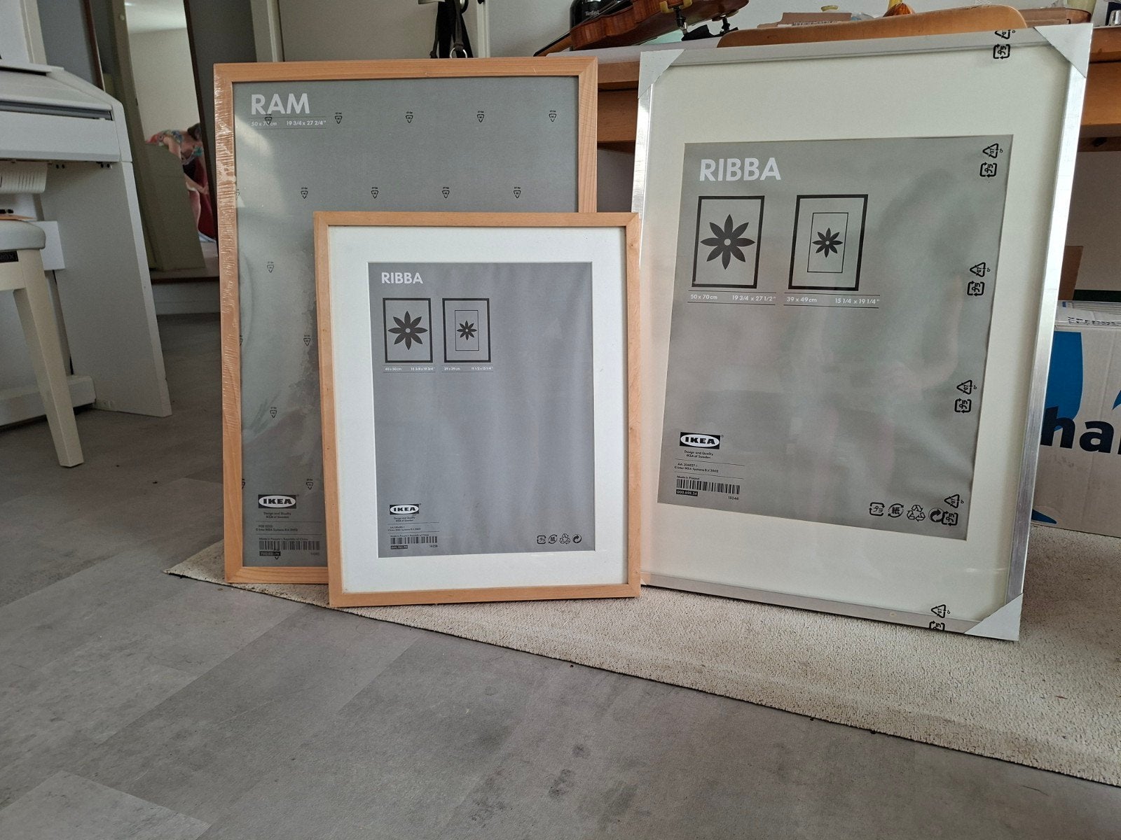IKEA lijsten 1x Ribba 1x Ram ongebruikt, Ophalen, Nieuw, Hout