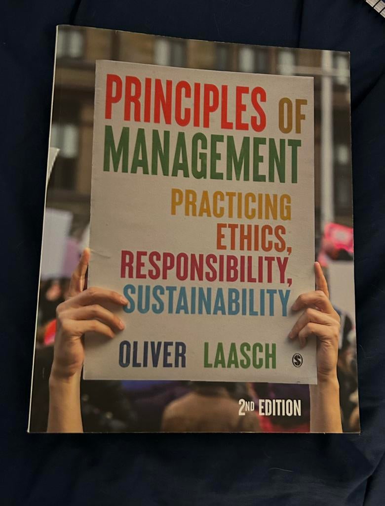 Principles of Management- Oliver Laasch (2e editie), Ophalen of Verzenden, Gamma, Nieuw, WO