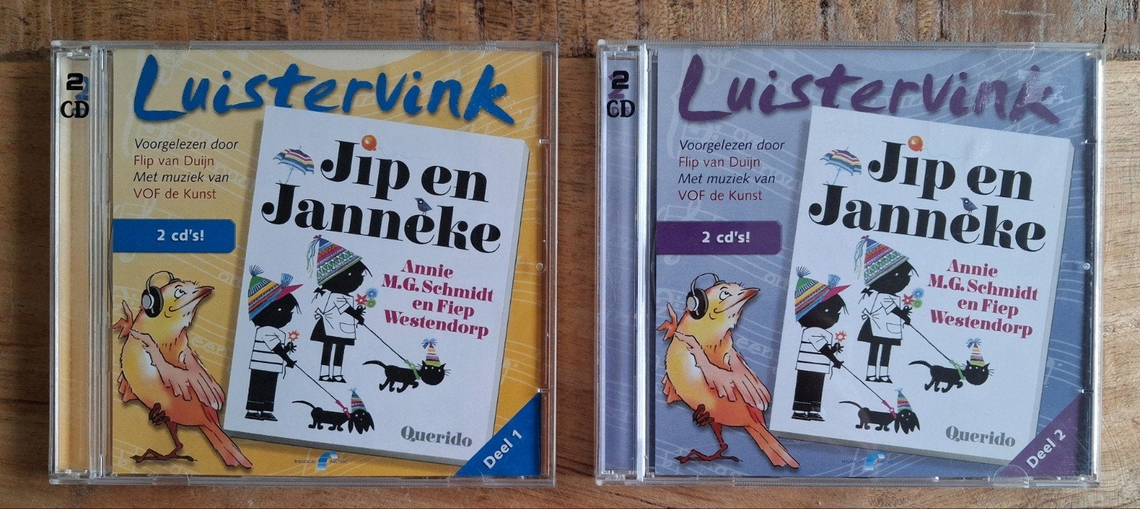 Luisterboek Jip en Janneke deel 1 en deel 2 Luistervink, Boeken, Ophalen of Verzenden, Annie M.G. Schmidt, Cd, Kind