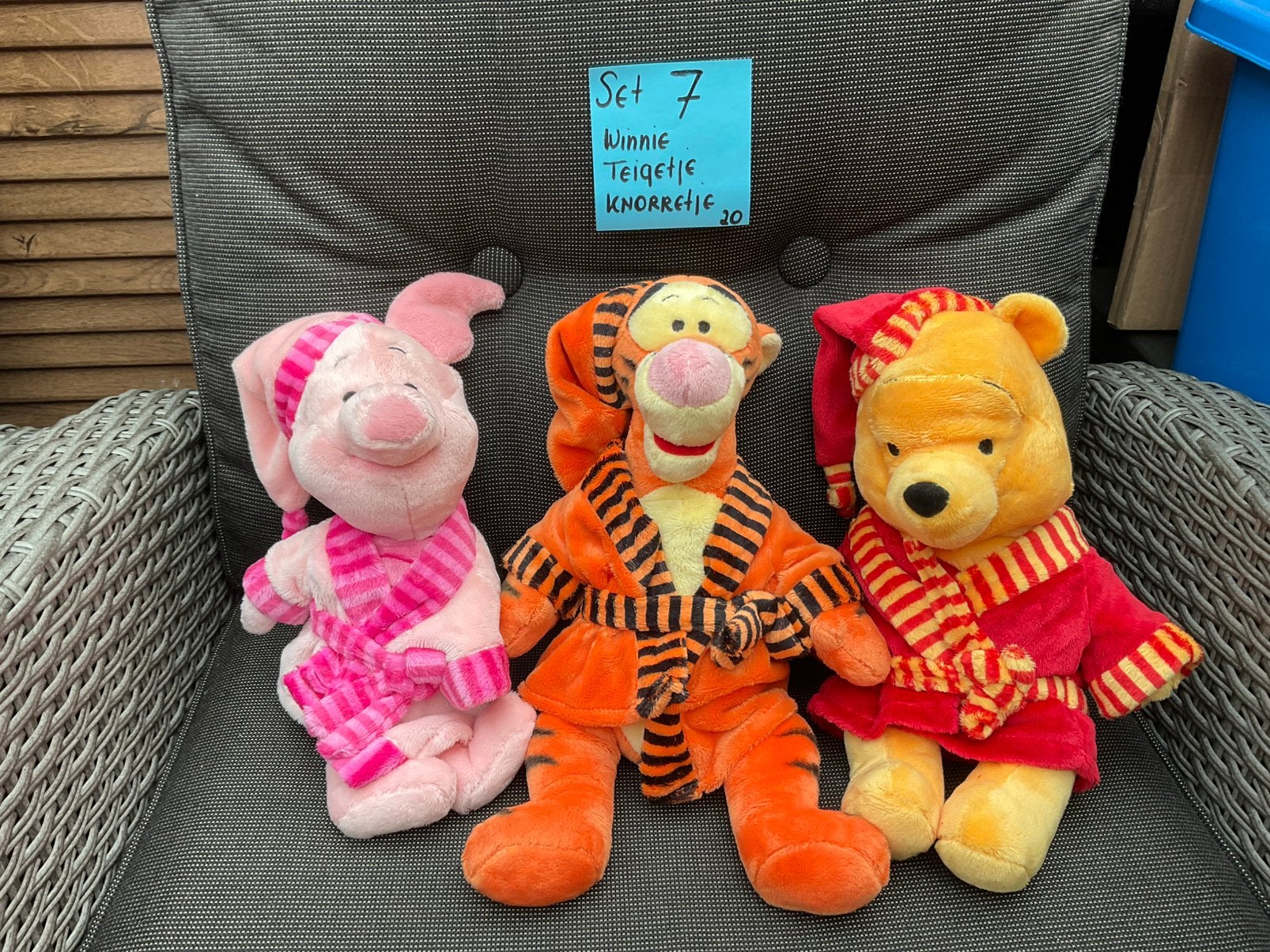 3 nieuwe zgan Disney Knorretje, Winnie the Pooh Teigetje, Ophalen, Winnie de Poeh of vrienden, Nieuw, Knuffel