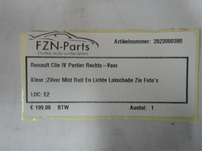 Portier 4Deurs rechts-voor Diversen (22723101), Ophalen of Verzenden, Gebruikt, Voor, Deur