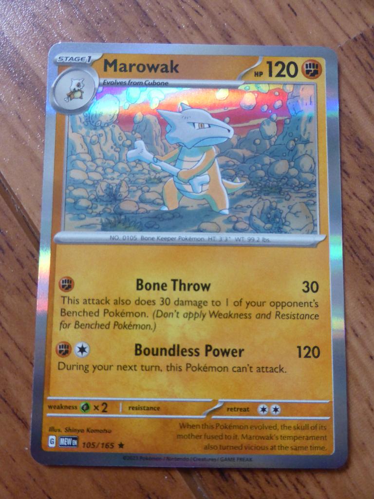 Marowak 105/165 (Pd5), Ophalen of Verzenden, Zo goed als nieuw, Losse kaart