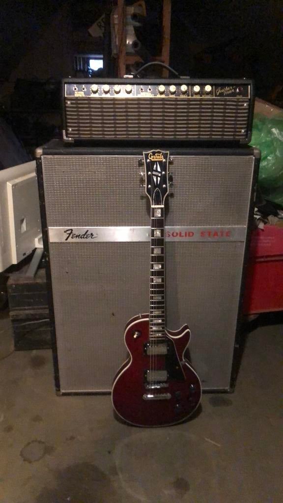 Seventies Granada gitaar en ELK versterker met Fender 3x12, Muziek en Instrumenten, Snaarinstrumenten | Gitaren | Elektrisch, Gebruikt
