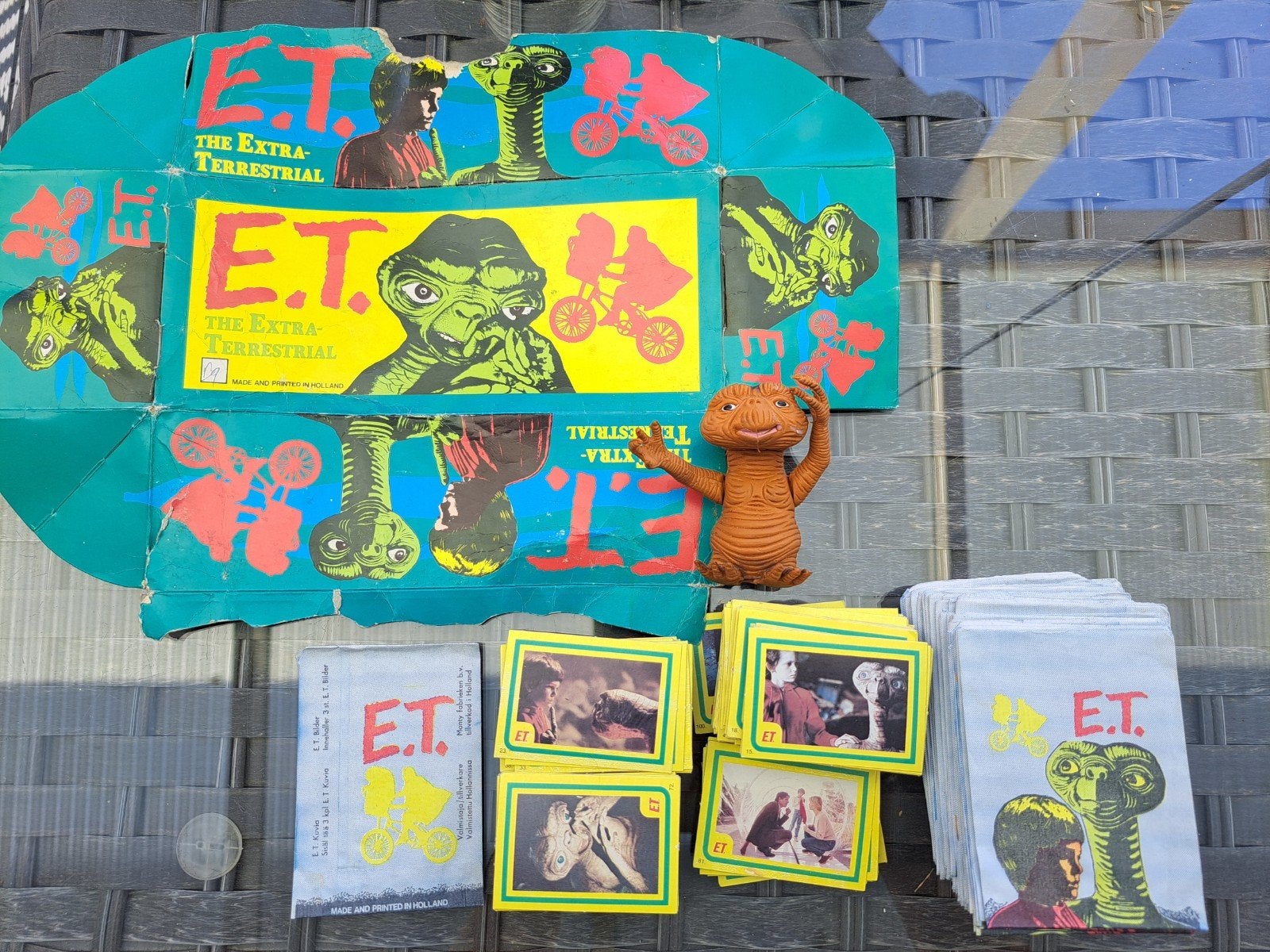 E.T. The Extra-Terrestrial kaarten en stickers, Verzamelen, Ophalen of Verzenden, Gebruikt