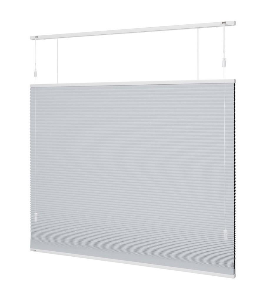 1 x Verduisterend Plissé Gordijn Glacier White 144cmx157cm, Gebruikt, 100 tot 150 cm, Wit, Verduisterende Plissé Gordijn