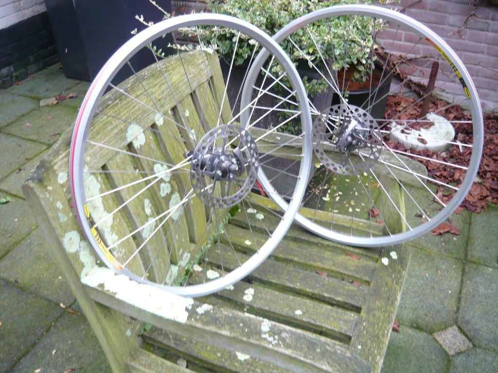 set wielen met schijfrem, Fietsen en Brommers, Fietsonderdelen, Ophalen of Verzenden