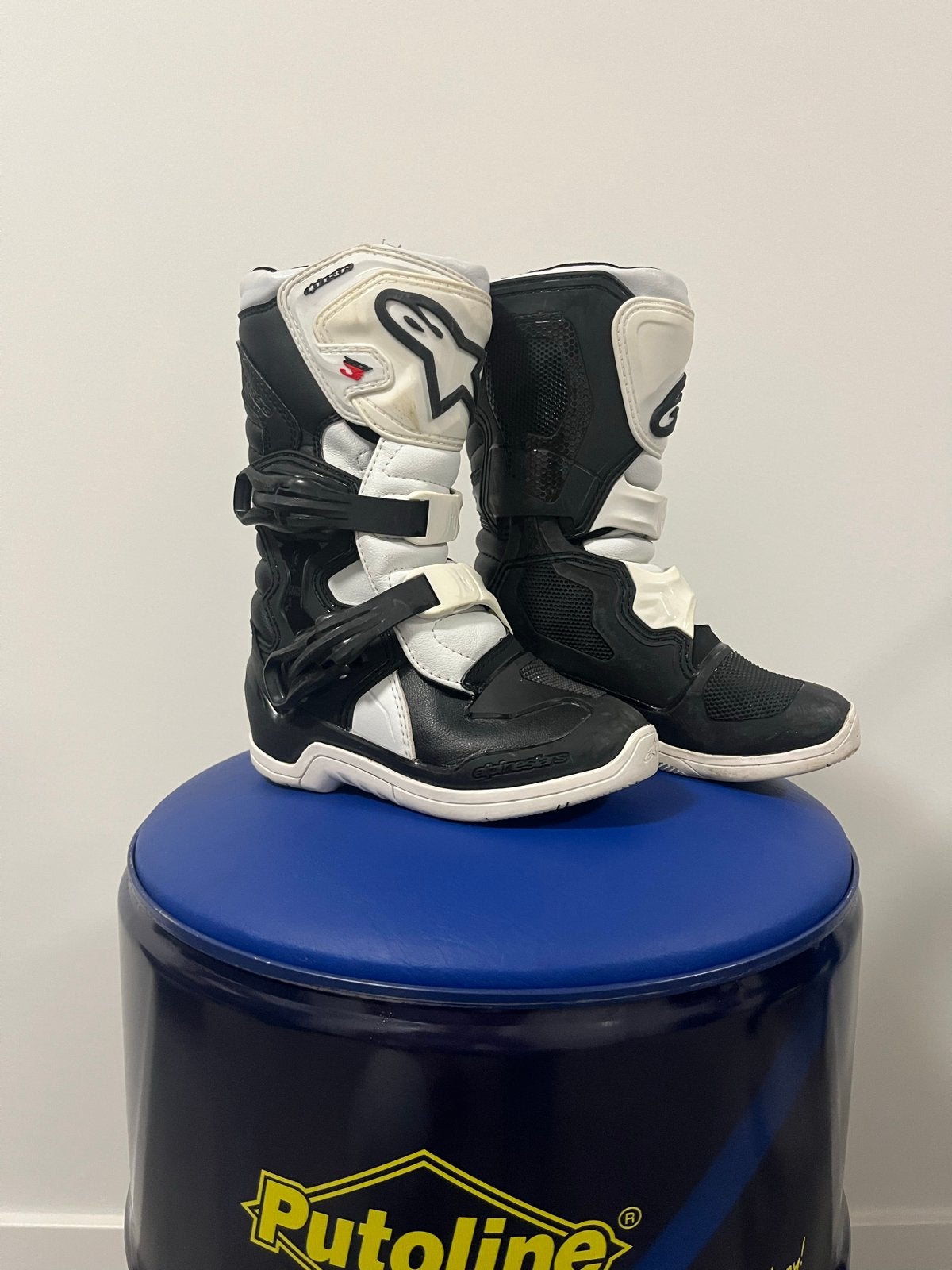 Alpinestars Tech S3 Youth crosslaarzen wit/zwart maat 30,5, Ophalen of Verzenden, Tweedehands, Kinderen, Laarzen