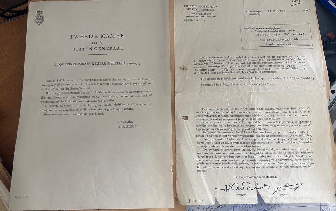 KNIL RAPWI oficiele raporten en documenten Kol .Asjes, Verzamelen, Ophalen of Verzenden, Nederland, Boek of Tijdschrift